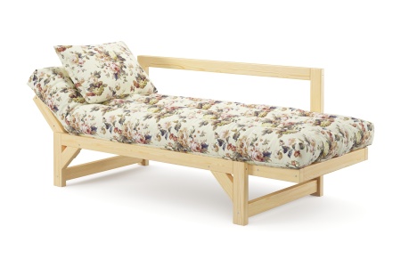 Диван кушетка Амбер желтый с цветами