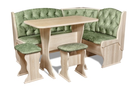 Кухонный уголок Орхидея Люкс/Разные Цвета (Диван + Стол + Табуреты)