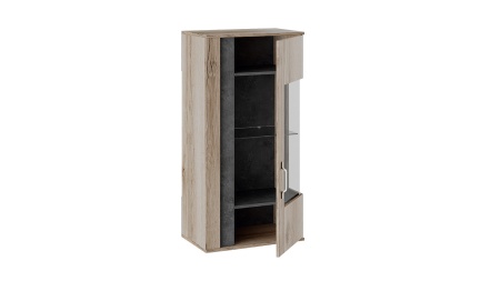 Шкаф Навесной «Брайтон» (Камень/Дуб Делано)/Ш-594 × В-1162 × Г-387 мм