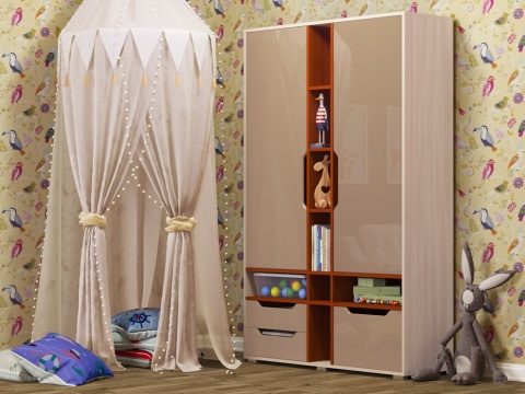 Шкаф Роберт МДФ (Ш-1250 х В-1970 х Г-450 мм/Разные Цвета