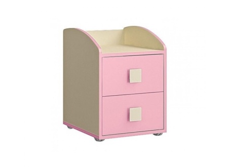 Тумба Прикроватная 400 мм в Цвете Василек/Фламинго