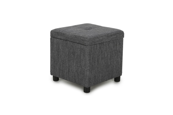 Пуф Квин рогожка серая