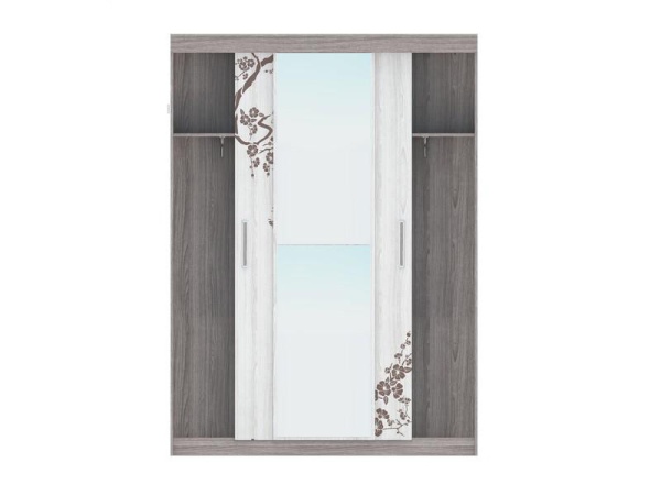 Шкаф-Купе Комфорт-8 Шимо Темный/Шимо Светлый (Ш-1600 × В-2200 × Г-587 мм)